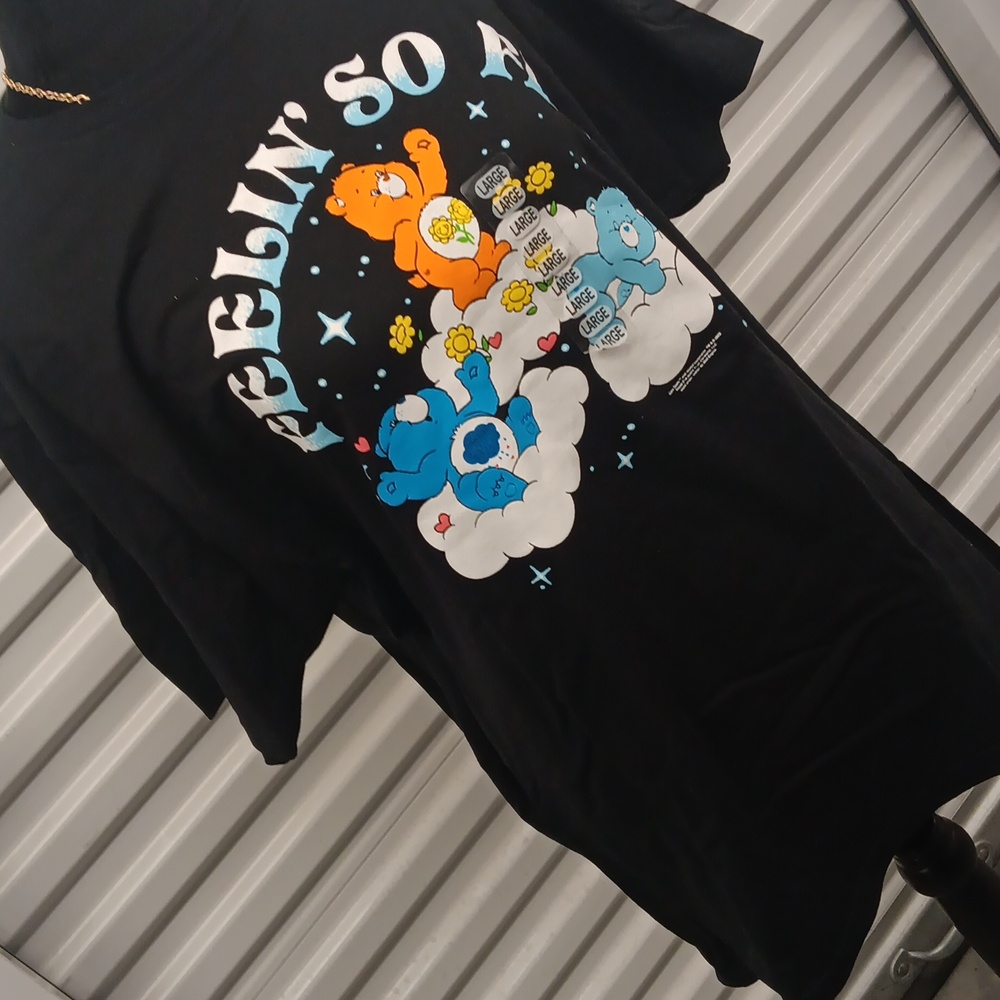 Retro style Care Bears black tee L NWT - Picture 4 of 6